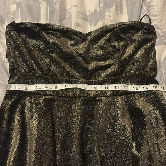 NWT Free People Shattered Velvet Shine Strapless Dress - Picture 9 of 10